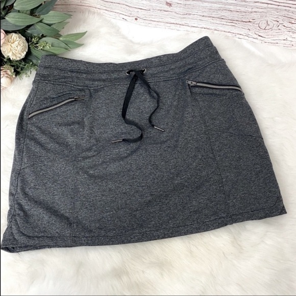 Tangerine Heather Gray Skort With Zip Pockets Sz S - Picture 2 of 8